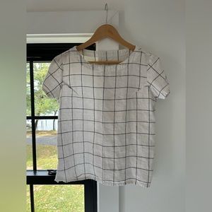 NotPerfectLinen Fitted linen tee HAMBURG